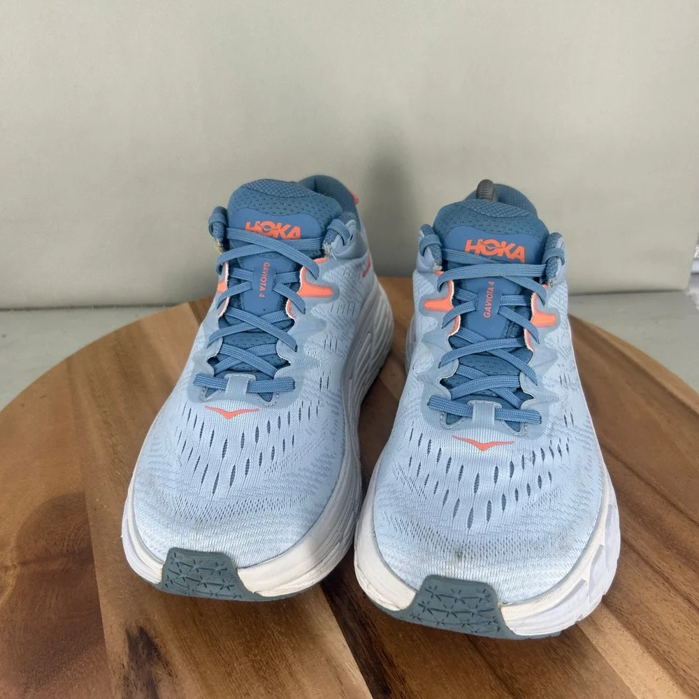 Hoka One One Gaviota 4 Mens Running Shoes Blue Coral 1123199 Size 9.5